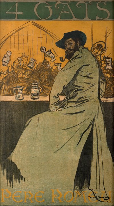 4 Gats by Ramon Casas i Carbo